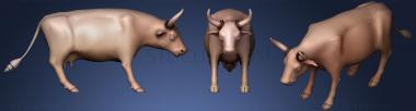 3D model Low Poly Cow (STL)